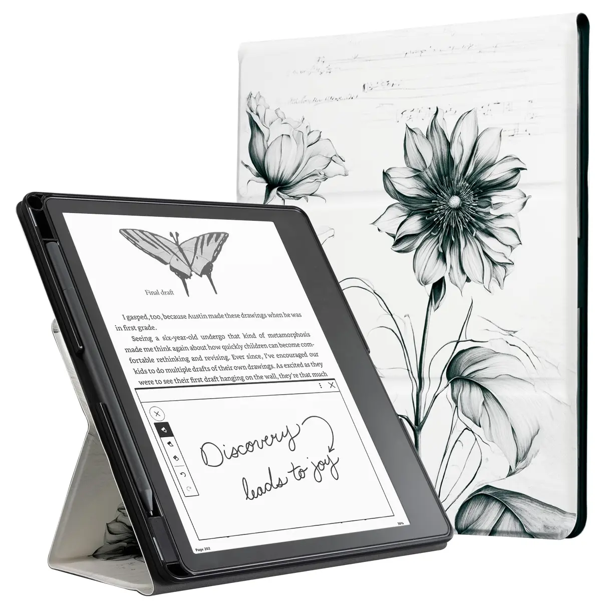 CoBak Stand Case for Kindle Scribe 10.2 Inch (25.9 cm) | Premium Folio Leather Cover with Pen Holder, Auto Sleep/Wake - main product image