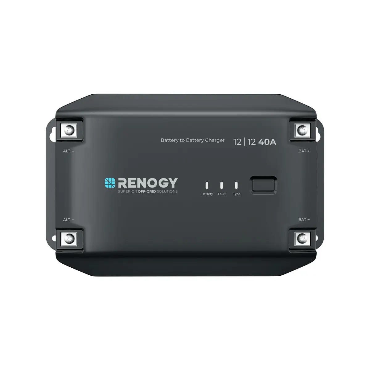 Renogy 40A DC-DC Battery Charger 12V Multi-Stage | Lithium/AGM/Gel Safe & Smart (70-120 chars) - main product image