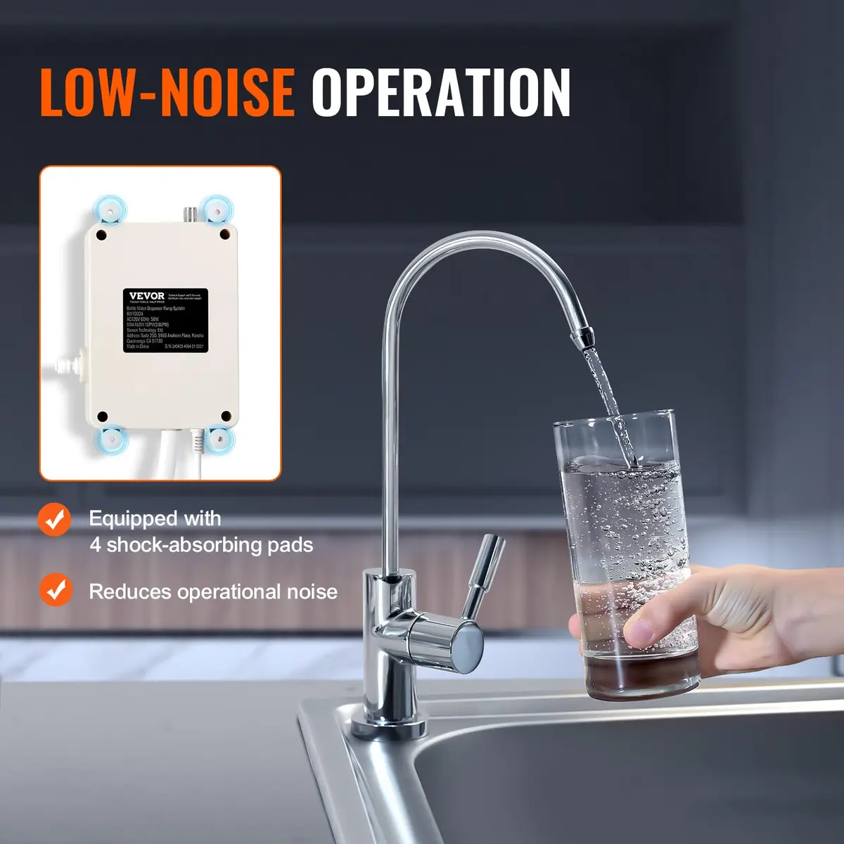 VEVOR Bottled Water Dispenser Pump System 5 Gallon | Automatic Electric Water Pump for Household Use - view 5