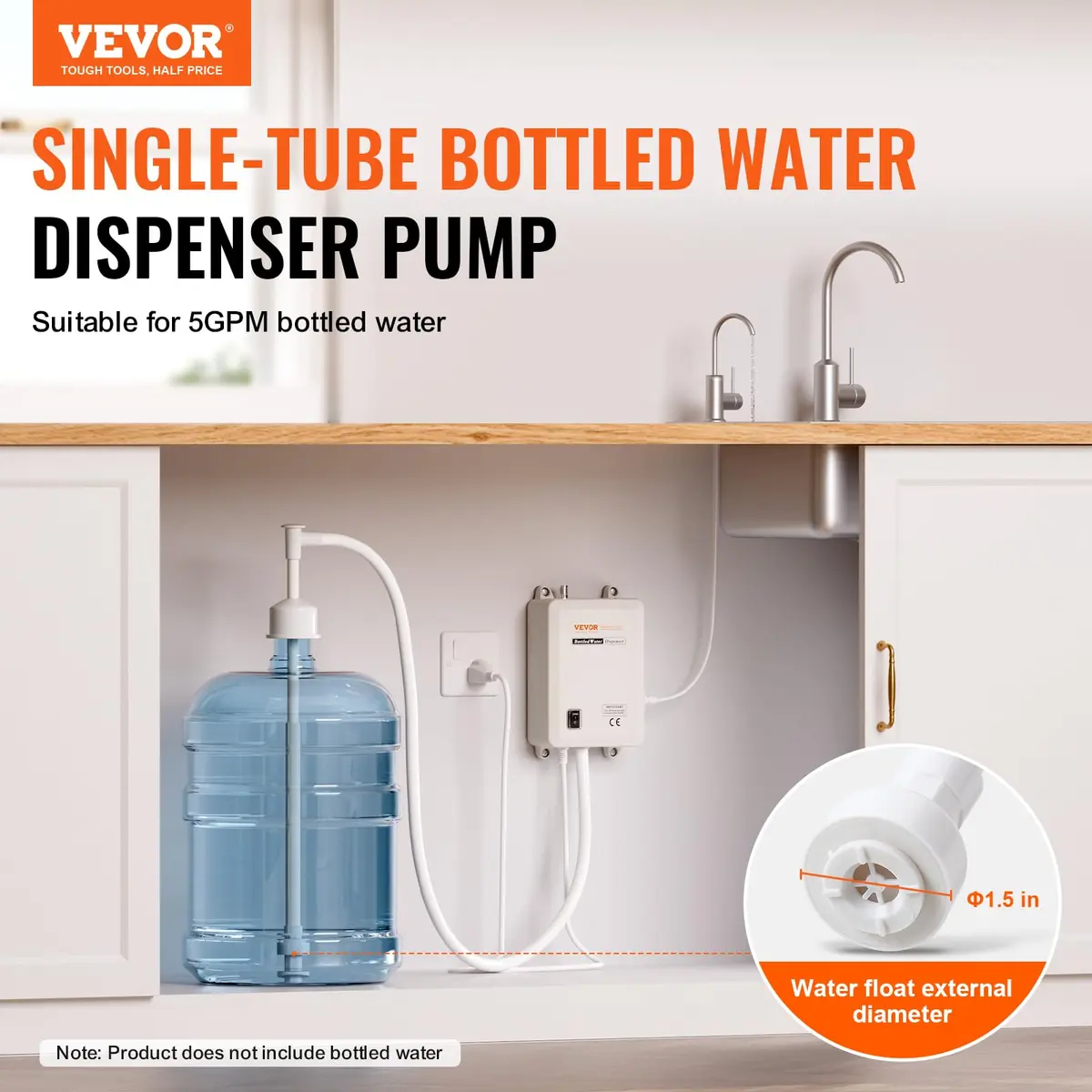 VEVOR Bottled Water Dispenser Pump System 5 Gallon | Automatic Electric Water Pump for Household Use - view 2