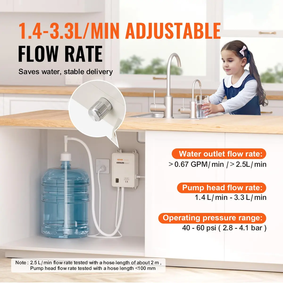 VEVOR Bottled Water Dispenser Pump System 5 Gallon | Automatic Electric Water Pump for Household Use - view 3