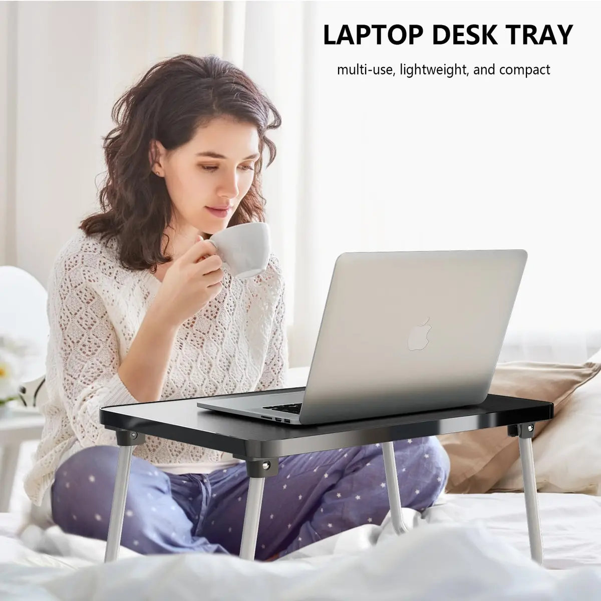 Youpehom Foldable Laptop Tray Bed Couch Desk | Portable, Lightweight & Durable - view 2