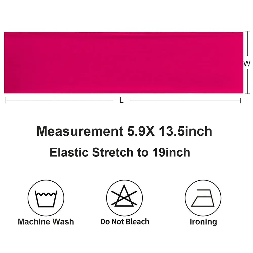 Gankar Hot Pink Spandex Chair Sashes 50 Pack | Elastic Chair Bows for Wedding Party Birthday Decor, Folding Chairs Decoration (50 Count) - view 6
