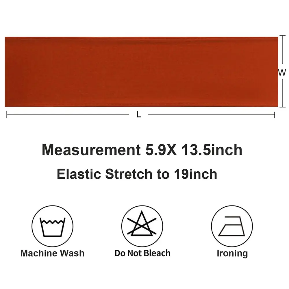 Gankar Terracotta Spandex Chair Sashes 50 Pack | Modern Style, Elastic Closure, 1.41 kg - view 5