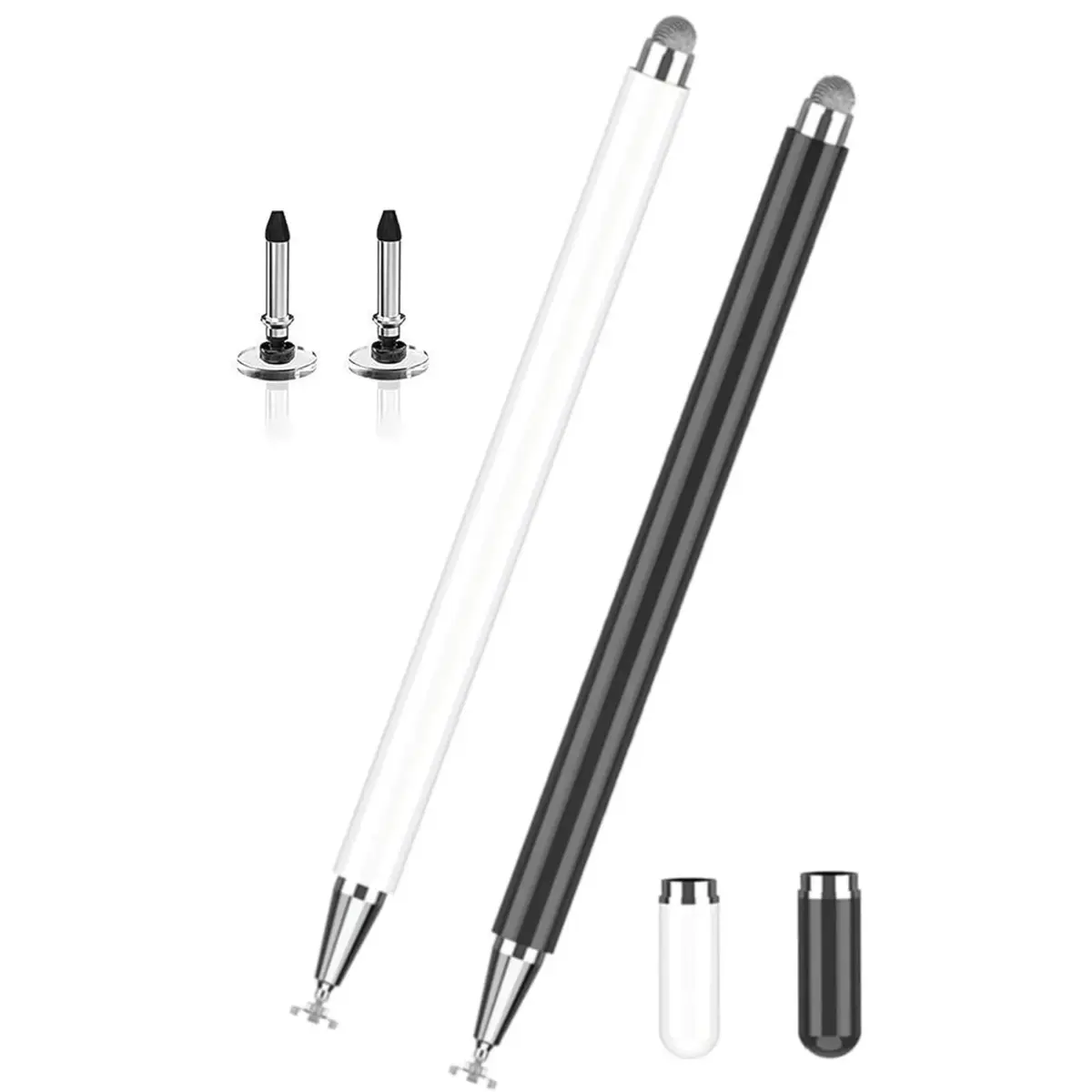 Befzygwk 2 Pcs Stylus Pen with Replacement Tips & Cap | Universal Touchscreen Compatibility - main product image