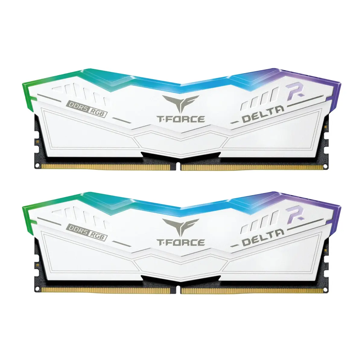 TEAMGROUP T-Force Delta RGB DDR5 RAM 32GB (2x16GB) 6000MHz White | High-Speed Desktop Memory Module - main product image