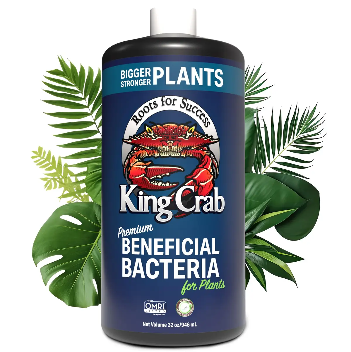 Plant Success King Crab Compost Tea 32 oz | Organic Soil Conditioner & Root Booster for Roses, Tomatoes & Houseplants - main product image