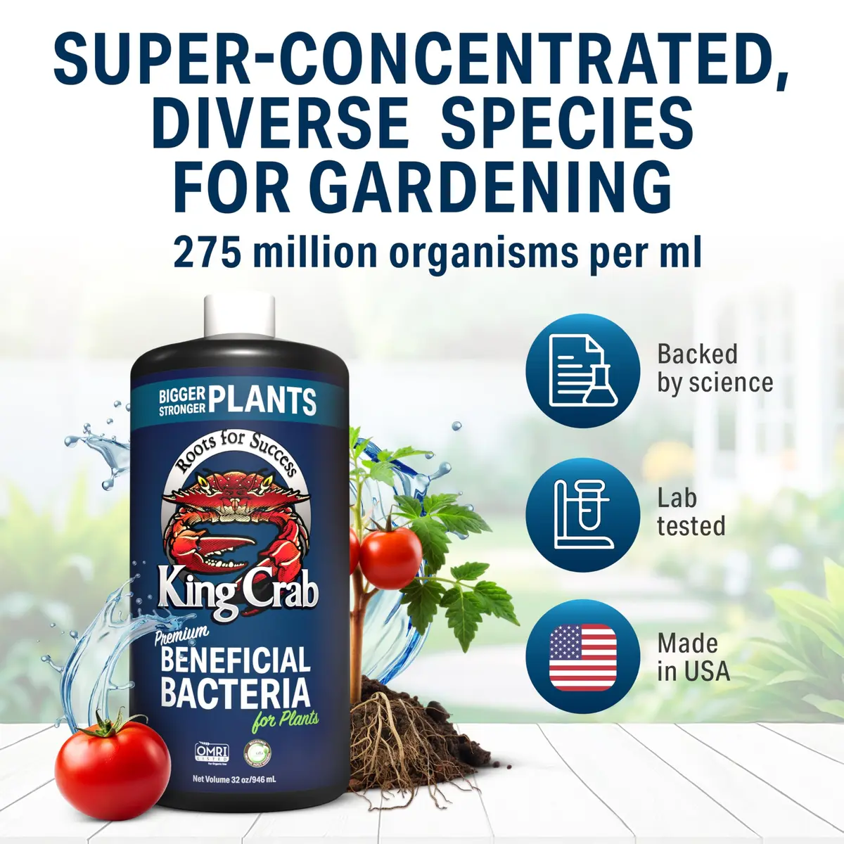 Plant Success King Crab Compost Tea Root Booster 100ml | Organic Soil Conditioner & Microbe Rejuvenator - view 2