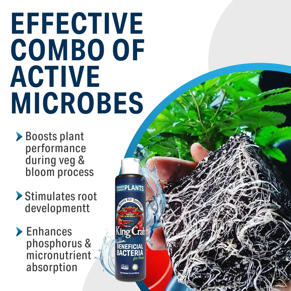 Plant Success King Crab Compost Tea Root Booster 100ml | Organic Soil Conditioner & Microbe Rejuvenator - view 4