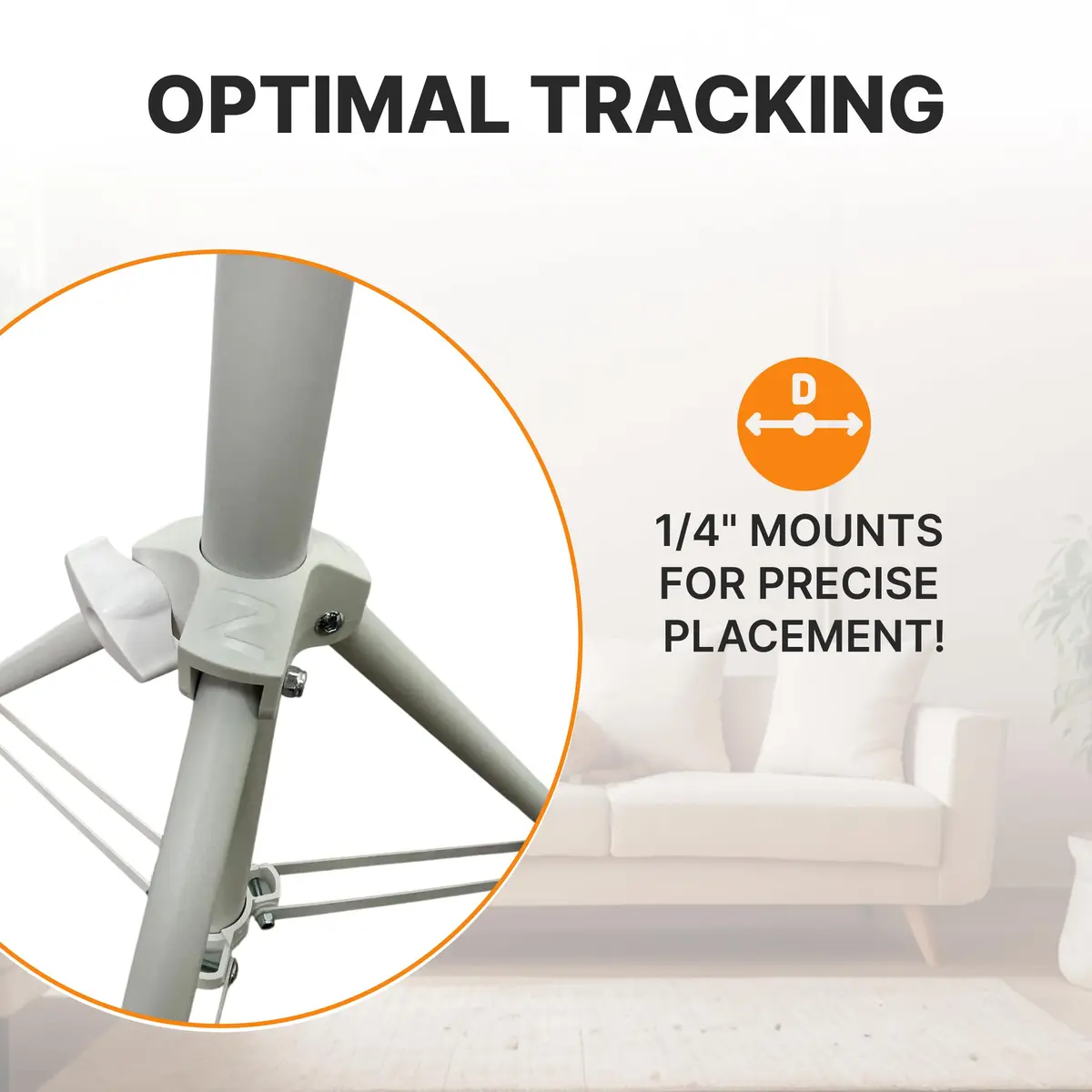 Skywin VR Tripod Stand for HTC Vive Base Station - 2 Adjustable Stands | Universal Sensor Support, Foldable & Telescopic - view 2