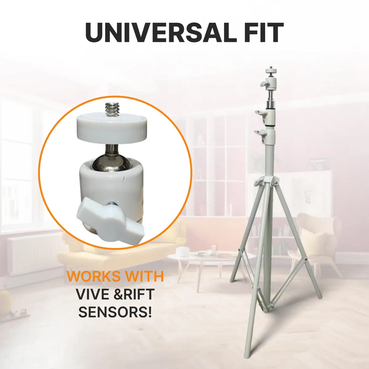 Skywin VR Tripod Stand for HTC Vive Base Station - 2 Adjustable Stands | Universal Sensor Support, Foldable & Telescopic - view 4