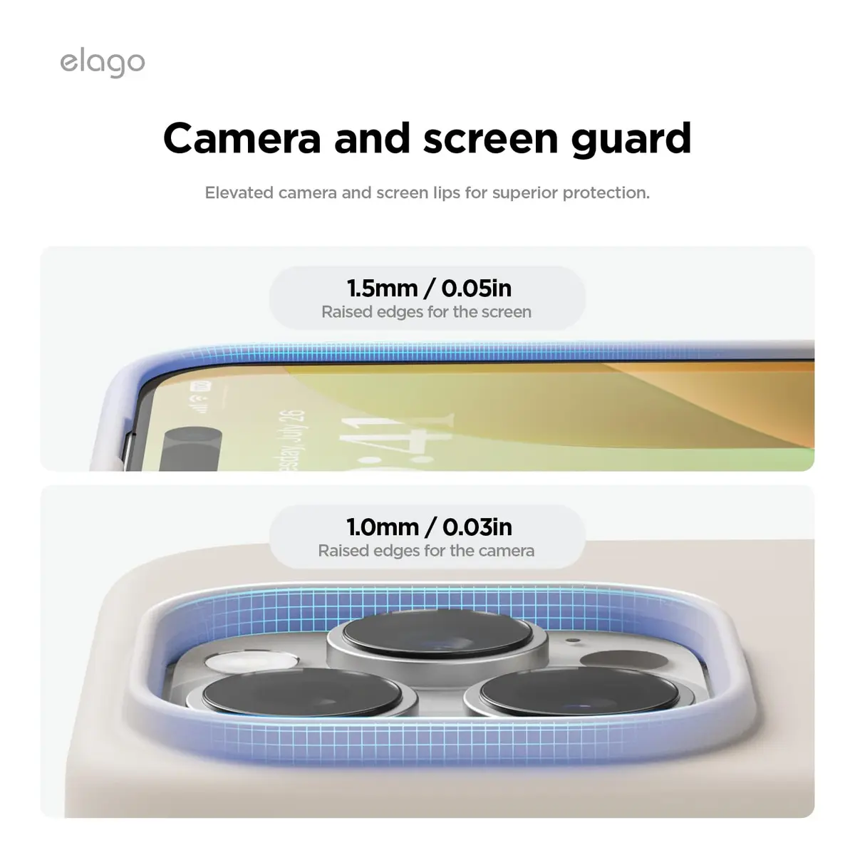 elago Premium Liquid Silicone Case for iPhone 16 Pro Stone | Full Body Shockproof Slim Cover - view 5