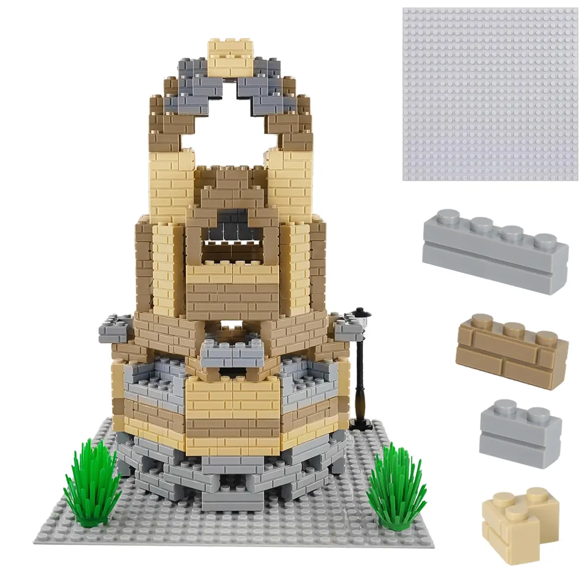 ekuzi Masonry Profile Building Bricks Set, 218 pcs | Compatible with Major Brands, Educational Toy for Kids 6+ - main product image