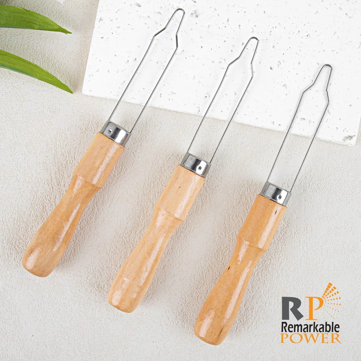 RP Remarkable Power 3 Pack Button Hook Assist Device with Easy-Grip Wooden | Arthritis & Elderly Friendly - view 5