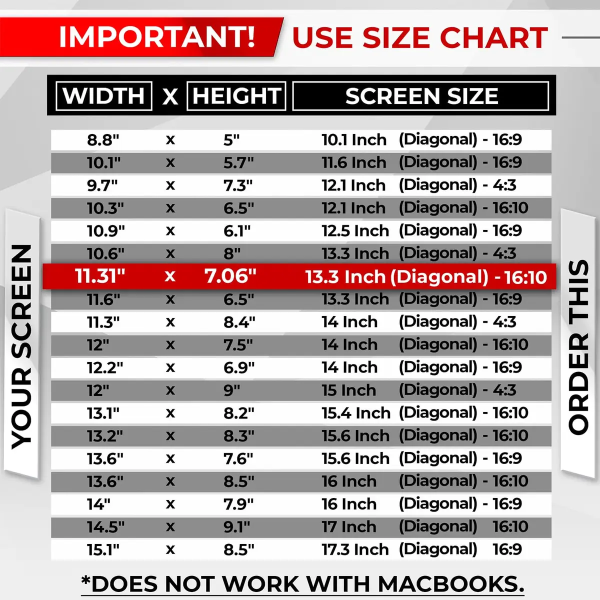SightPro Magnetic Laptop Privacy Screen 13.3 Inch 16:10 | Patented Removable Filter - view 8