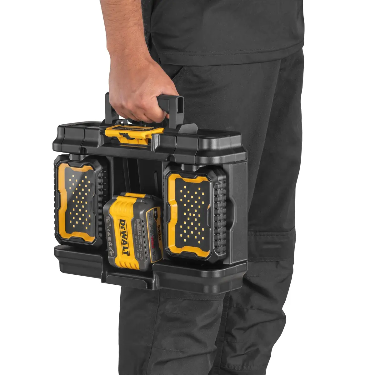 DEWALT Tough System 2.0 LED Light Box | Portable Tool Storage with 4000 Lumens, Adjustable & Compatible with DEWALT Batteries - view 8