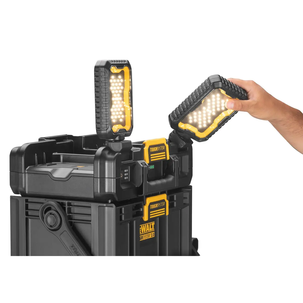 DEWALT Tough System 2.0 LED Light Box | Portable Tool Storage with 4000 Lumens, Adjustable & Compatible with DEWALT Batteries - view 9