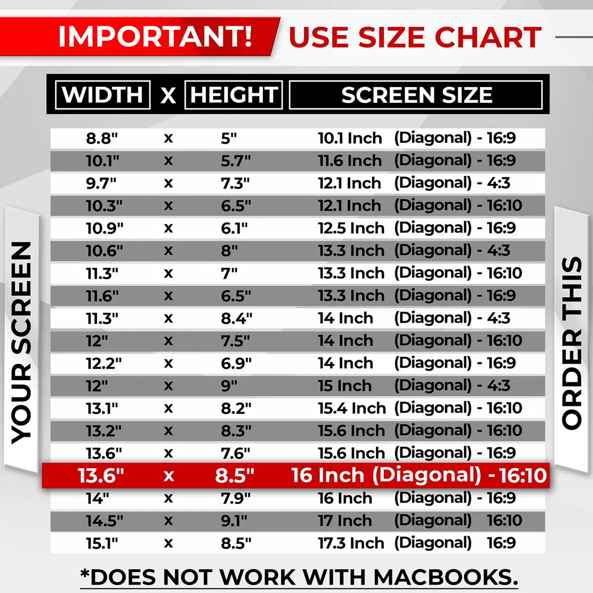 SightPro Magnetic Laptop Privacy Screen 16 Inch 16:10 | Patented Removable Filter - view 8