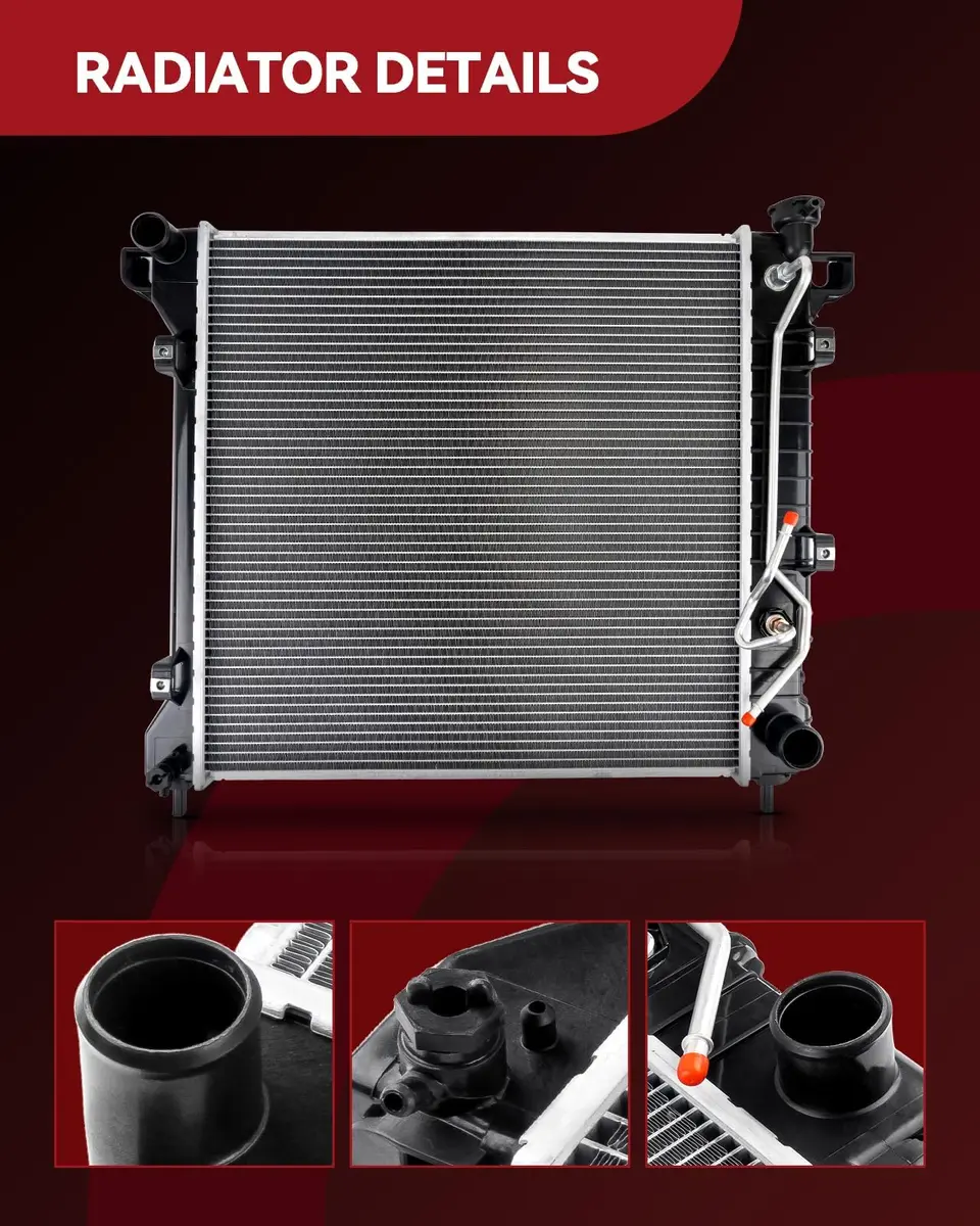 AUTOSITY CU2957 Radiator Replacement for Wrangler JK | Aluminum Core, Leak-Proof, Easy Install - view 3
