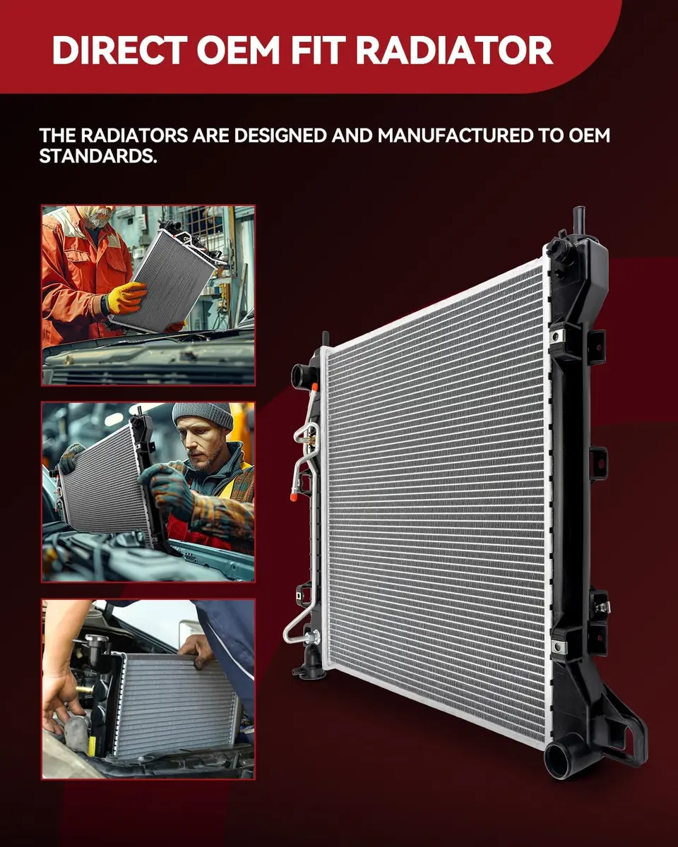 AUTOSITY CU2957 Radiator Replacement for Wrangler JK | Aluminum Core, Leak-Proof, Easy Install - view 4
