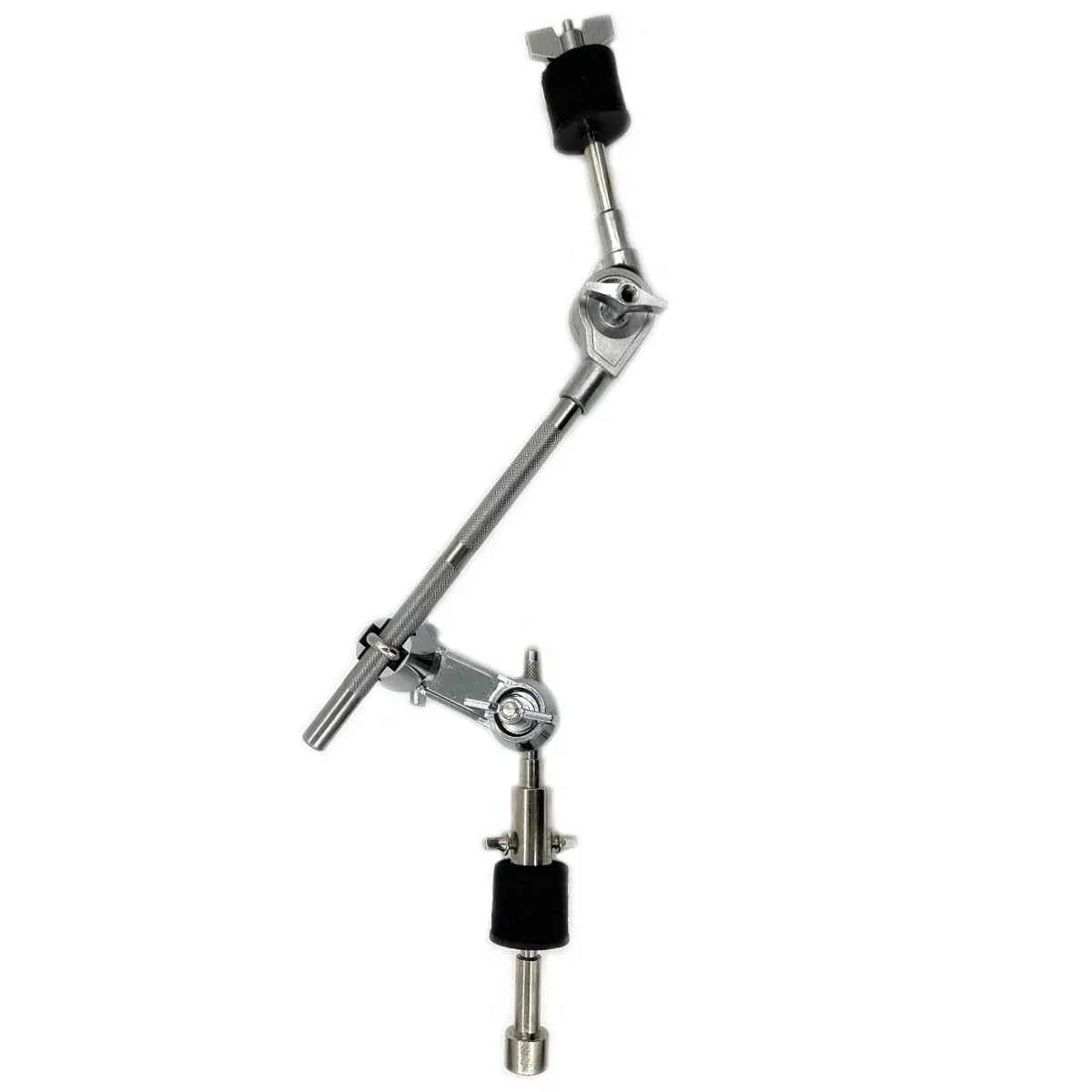 TUOREN Cymbal Boom Arm Stacker Attachment with Multi-Clamp, 10.2 inch Adjustable Cymbal Arm Holder and 6.6 inch Straight Cymbal Stacker for 8mm Cymbal Stand Tops Mount (Black 10) - main product image