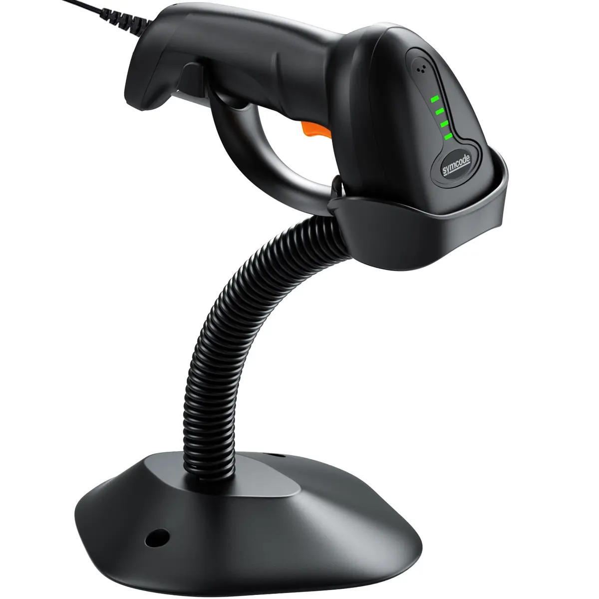 Symcode MJ-4590L 1D Wired Laser Barcode Scanner with Stand | Reads Damaged & Screen Codes - view 8