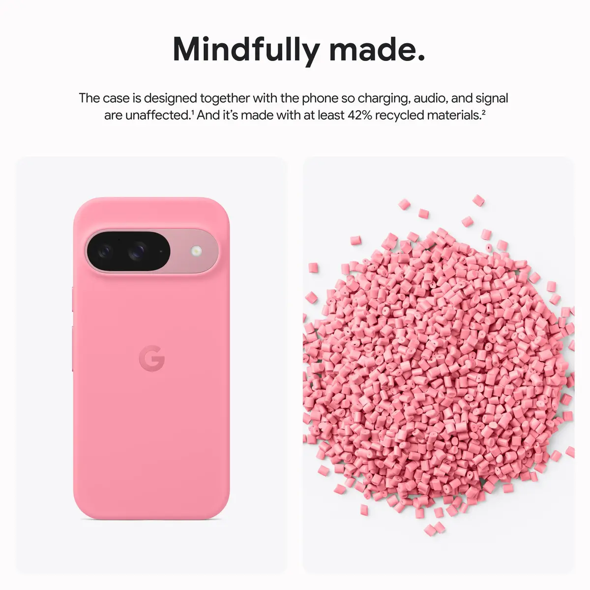 Google Pixel 9 + 9 Pro Case - Android Phone Case - Durable Silicone - Slim Design - Obsidian - view 5