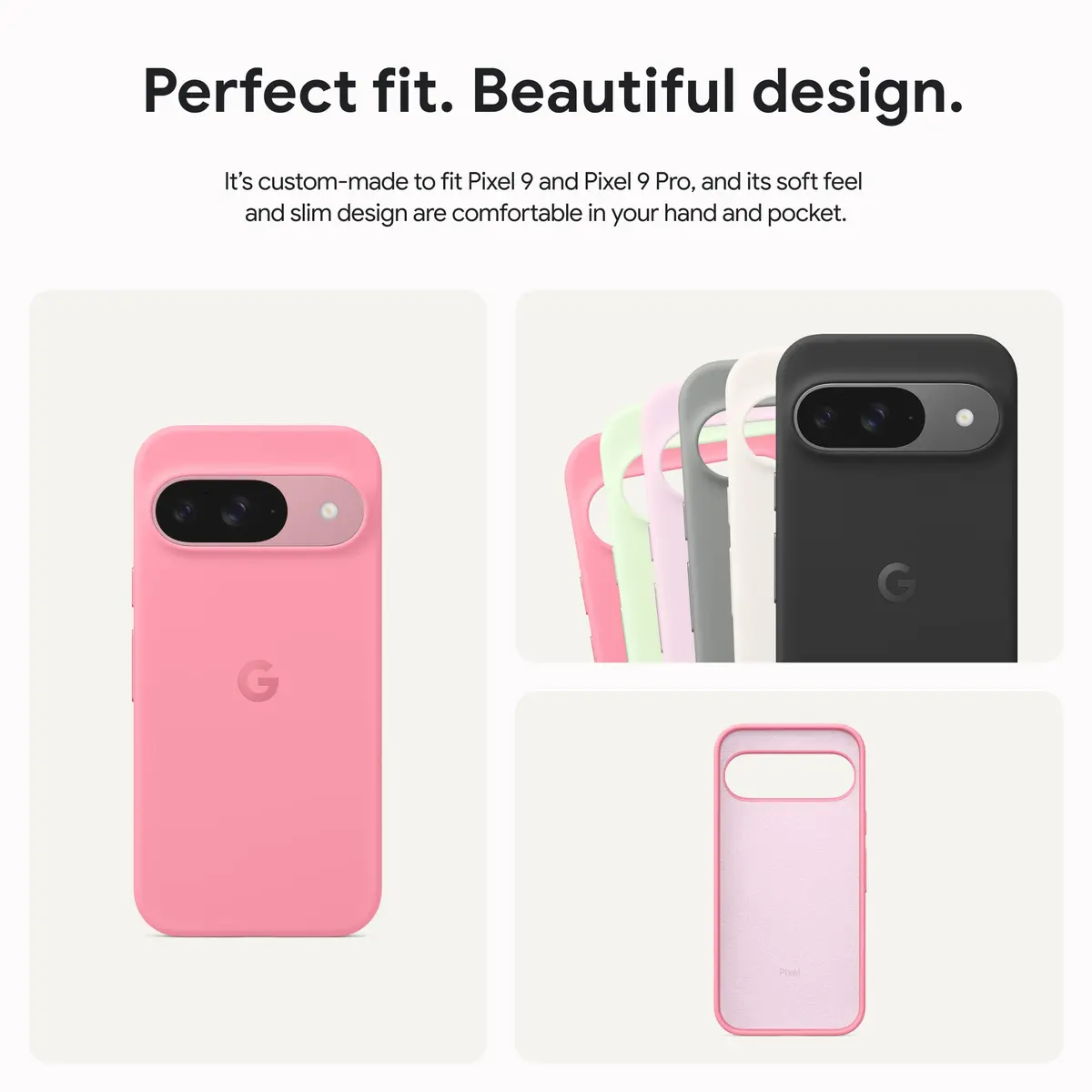 Google Pixel 9 + 9 Pro Case - Android Phone Case - Durable Silicone - Slim Design - Obsidian - view 4
