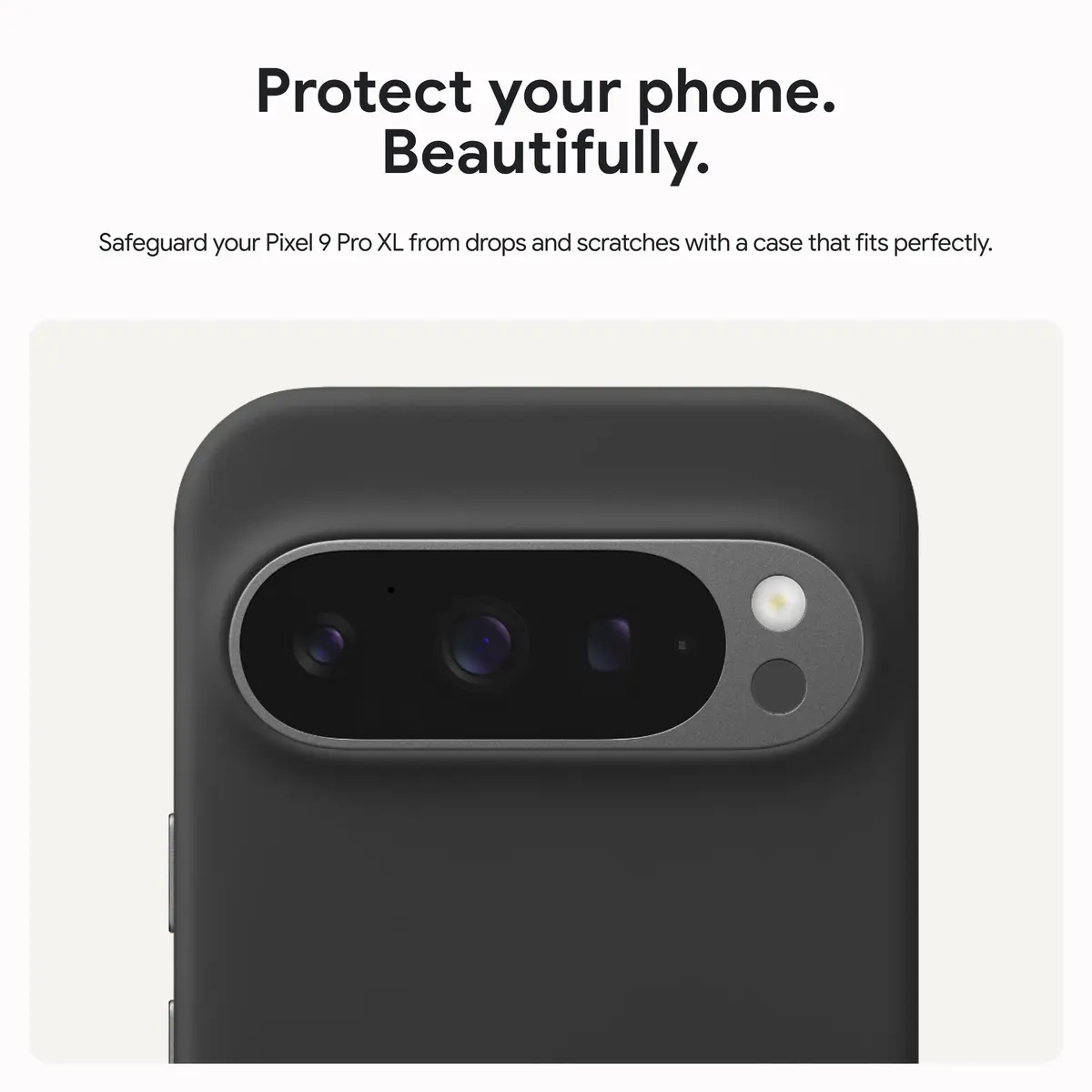 Google Pixel 9 Pro XL Case - Android Phone Case - Durable Silicone - Slim Fit - Obsidian - view 2