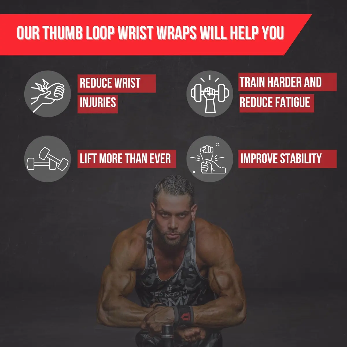 Lift Tech Fitness PRO 20'' Lifting Wrist Wraps - Black & Silver Support for Heavy Lifting (120 chars) - view 2