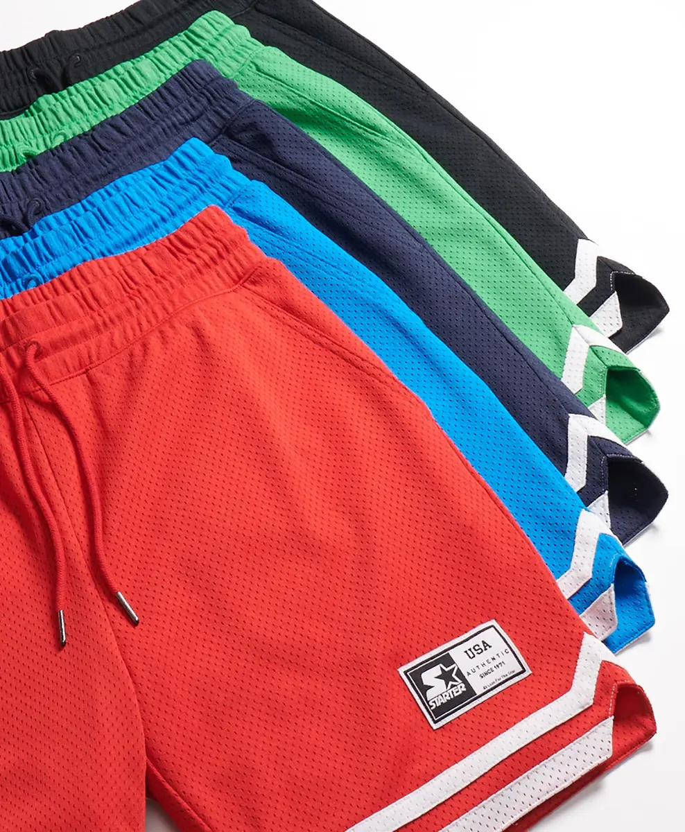 STARTER Heavyweight Mesh Basketball Short, Burgundy, Large | Classic Fit & 8" Inseam - view 3