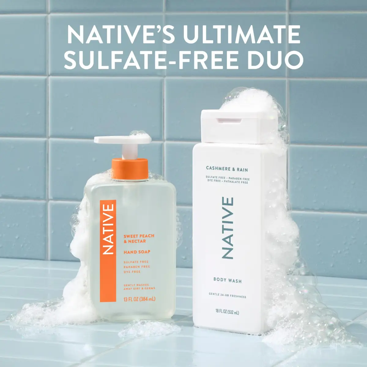 Native Clean Body Wash, Gentle pH-Balanced for Sensitive Skin, 36 oz | Hydrating & 24-Hr Freshness - view 8