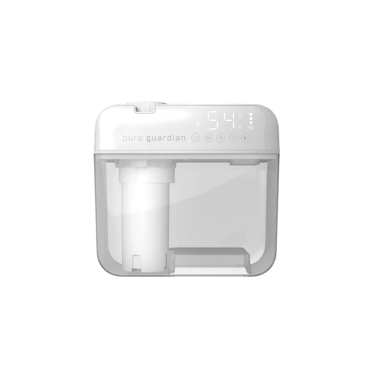 PureGuardian 1 Gallon Ultrasonic Humidifier | 48-Hour Run, Humidistat, Filter-Free, White - view 7