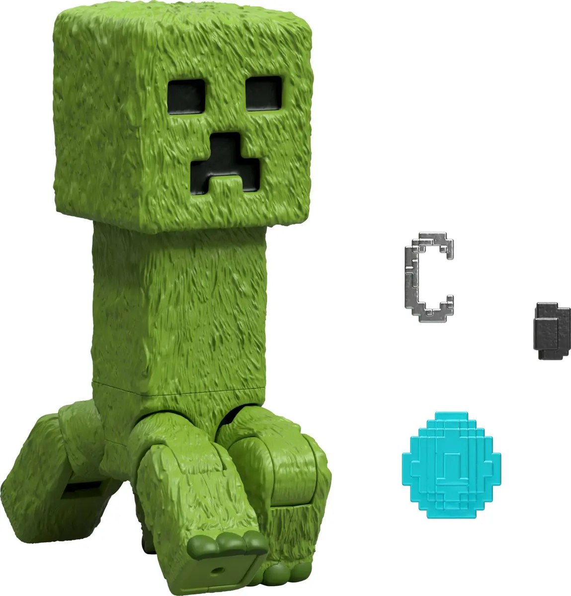 Mattel Minecraft Creeper Action Figure & Accessories Set 10.16cm (4-inch) | Posable Video Game Collectible - main product image