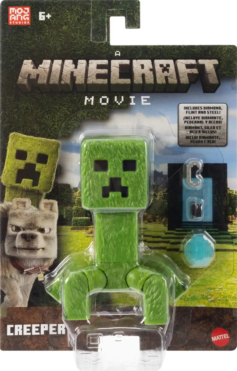 Mattel Minecraft Creeper Action Figure & Accessories Set 10.16cm (4-inch) | Posable Video Game Collectible - view 6