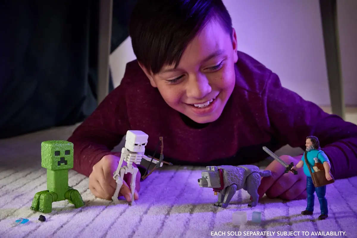 Mattel Minecraft Creeper Action Figure & Accessories Set 10.16cm (4-inch) | Posable Video Game Collectible - view 2