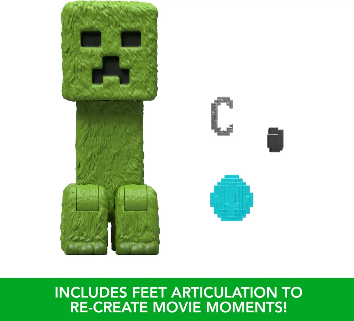Mattel Minecraft Creeper Action Figure & Accessories Set 10.16cm (4-inch) | Posable Video Game Collectible - view 4
