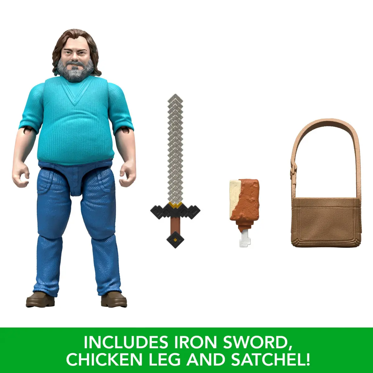 Mattel Minecraft Action Figure & Accessories Set (4 inches / 10.16 cm) | Authentic Movie Collectible - view 4
