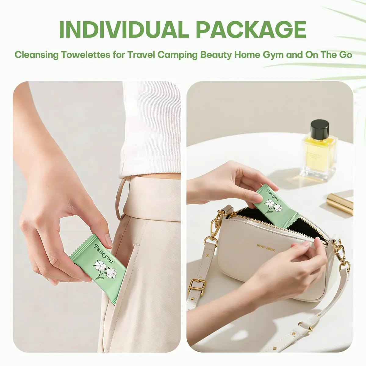 Fancyou Disposable Face Towels 20 Count | Eco-Friendly, Compact & Skin-Friendly - view 5