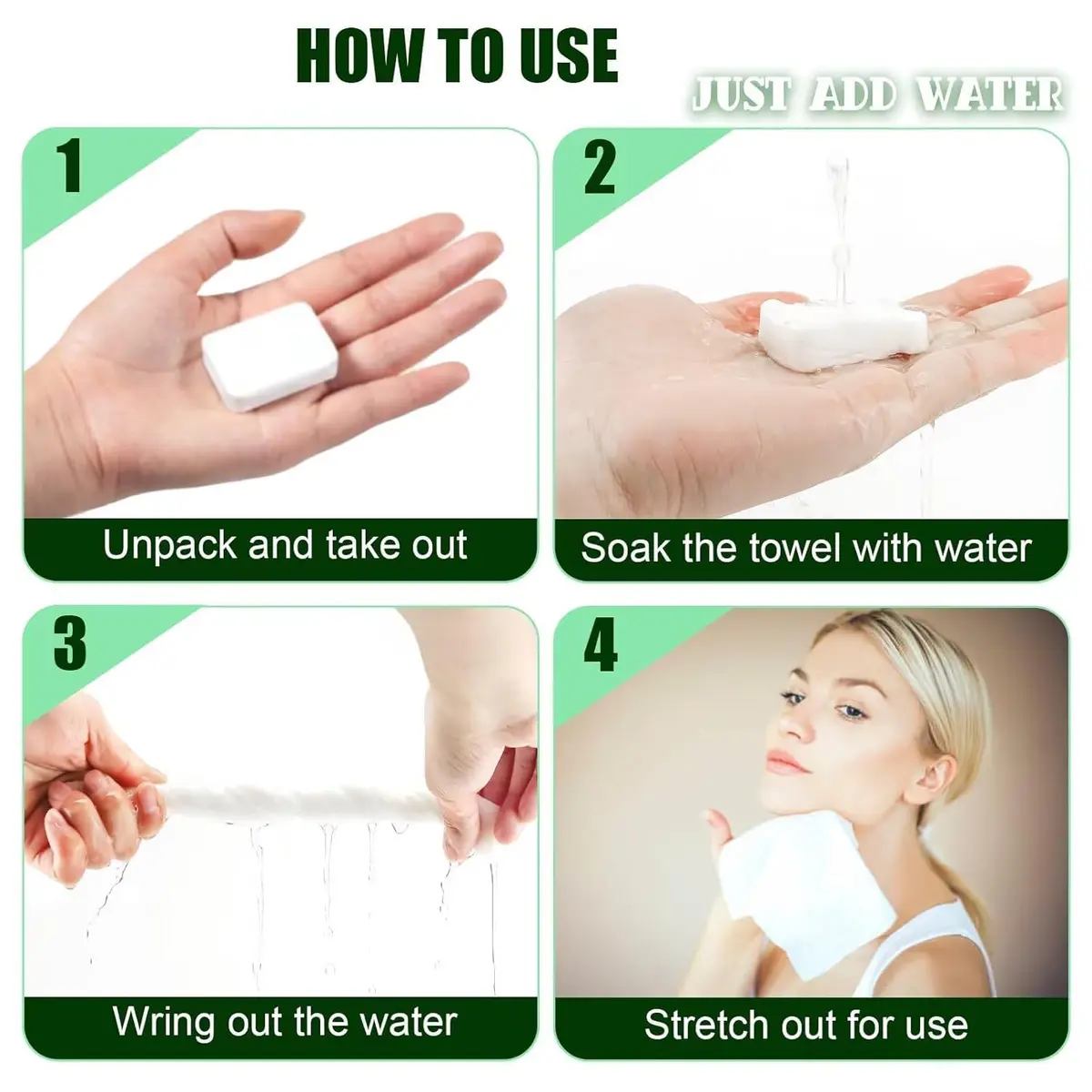 Fancyou Disposable Face Towels 20 Count | Eco-Friendly, Compact & Skin-Friendly - view 6