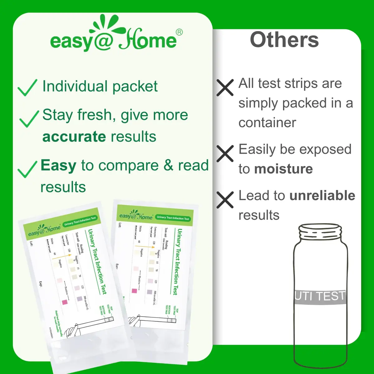 Easy@Home UTI Test Strips 5 Pack | Accurate Home Urinary Tract Test Kit for Women Men - view 7