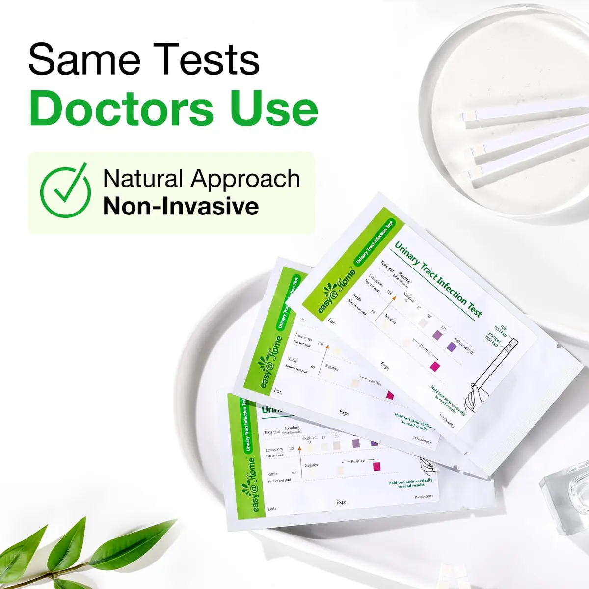 Easy@Home UTI Test Strips 5 Pack | Accurate Home Urinary Tract Test Kit for Women Men - view 3