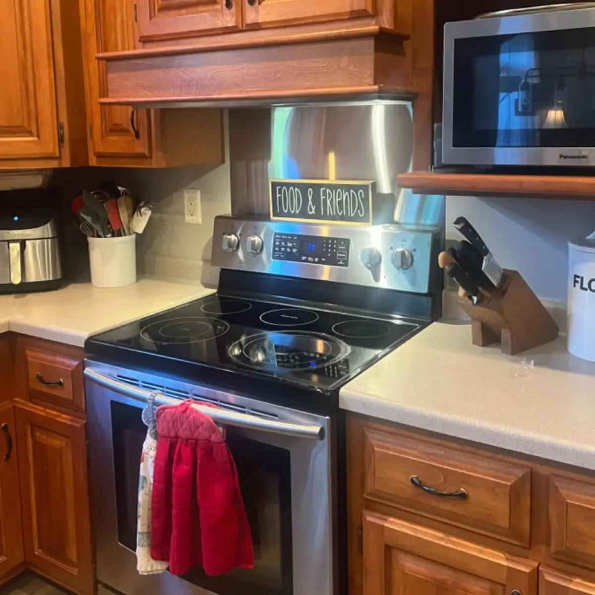TUTU Stainless Steel Stove Backsplash 24" x 30" | Reversible Ultra Flat Splatter Guard - view 7