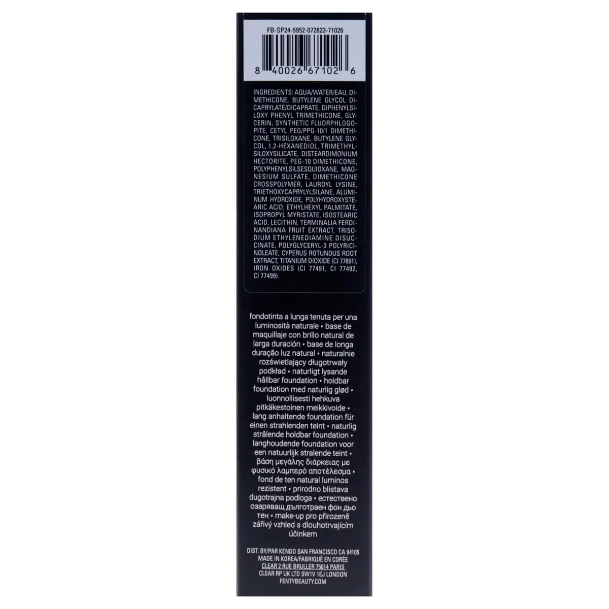 FENTY BEAUTY Soft Lit Naturally Luminous Longwear Foundation 140 Light Warm Yellow | Hydrating, Sweat-Resistant, Golden Hour Glow - view 2
