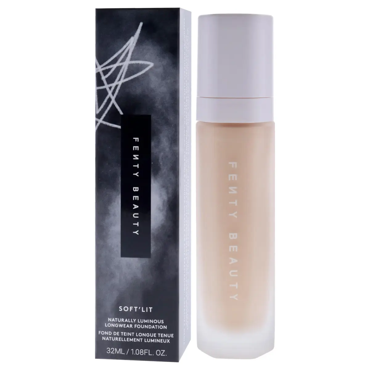 FENTY BEAUTY Soft Lit Naturally Luminous Longwear Foundation 140 Light Warm Yellow | Hydrating, Sweat-Resistant, Golden Hour Glow - view 4