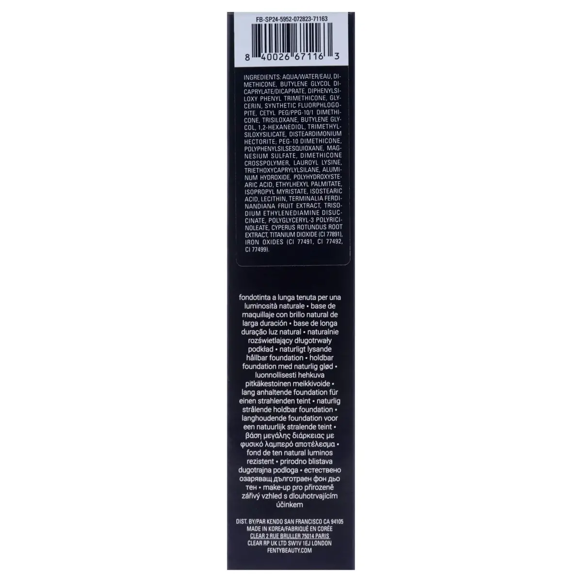 Fenty Beauty Soft Lit Naturally Luminous Longwear Foundation 1.08 oz | Hydrating, glow, sweat-resistant - view 7