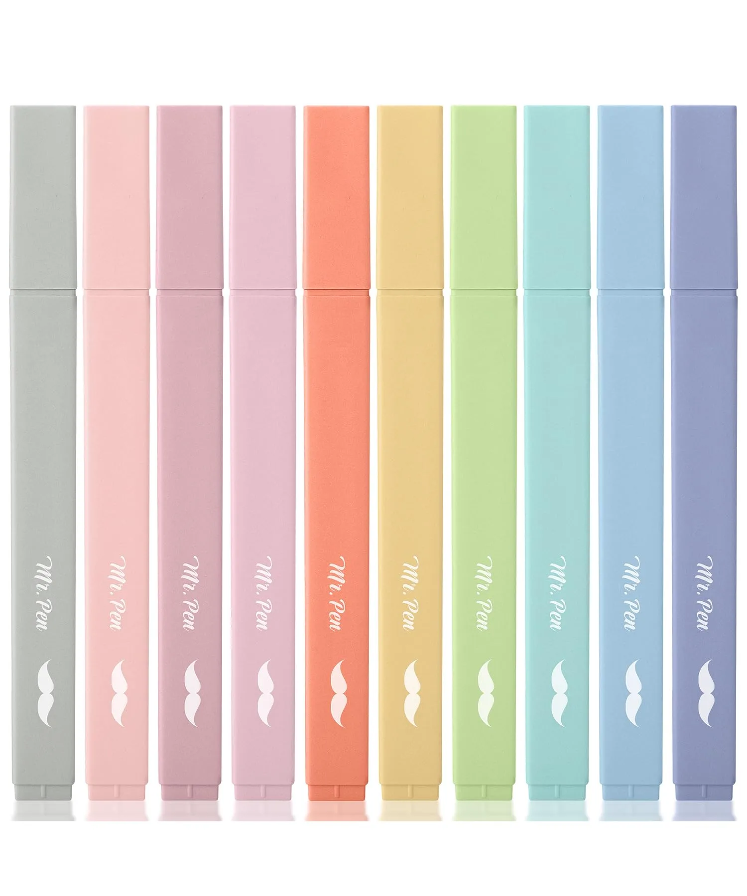 Mr. Pen Aesthetic Bible Highlighters No Bleed Through, 10 Pack Retro Colors | Smooth Ink Flow for Journaling & School - main product image