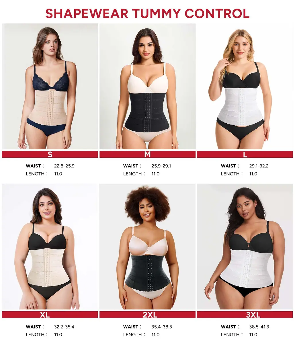 Nebility Waist Trainer for Women Corset Shapewear 29.1-32.2 inches | Tummy Control & Back Support - view 6