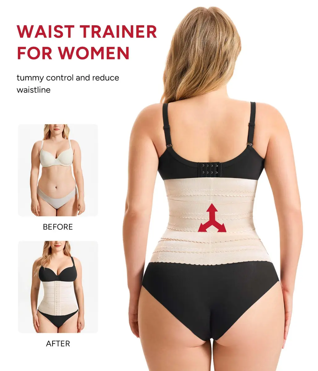 Nebility Waist Trainer for Women Corset Shapewear M | Tummy Control, Back Support, Snug Fit - view 3