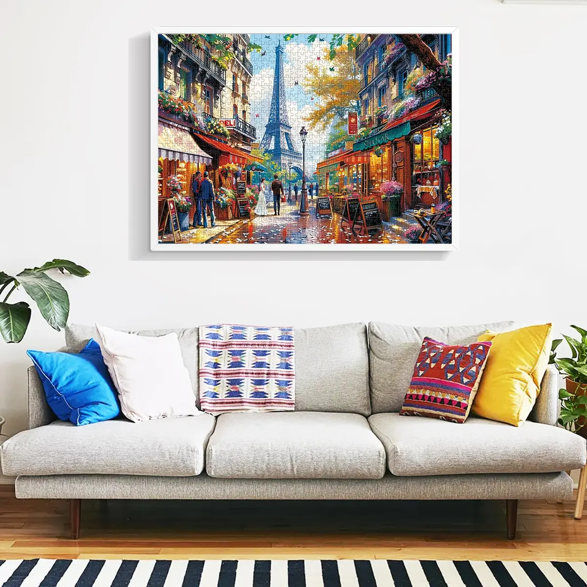 Edsjegn 1000 Pieces Puzzle - Charming Paris Scene | Challenging Family Game (70-120 chars) - view 6